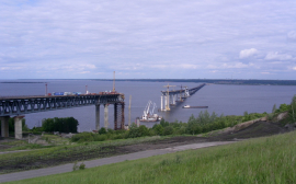 Строительство левобережной развязки ульяновского Президентского моста завершено уже на 60%